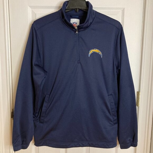 Los Angeles Chargers 1/4 Zip Pullover NFL Jacket Size XL - Picture 7 of 7